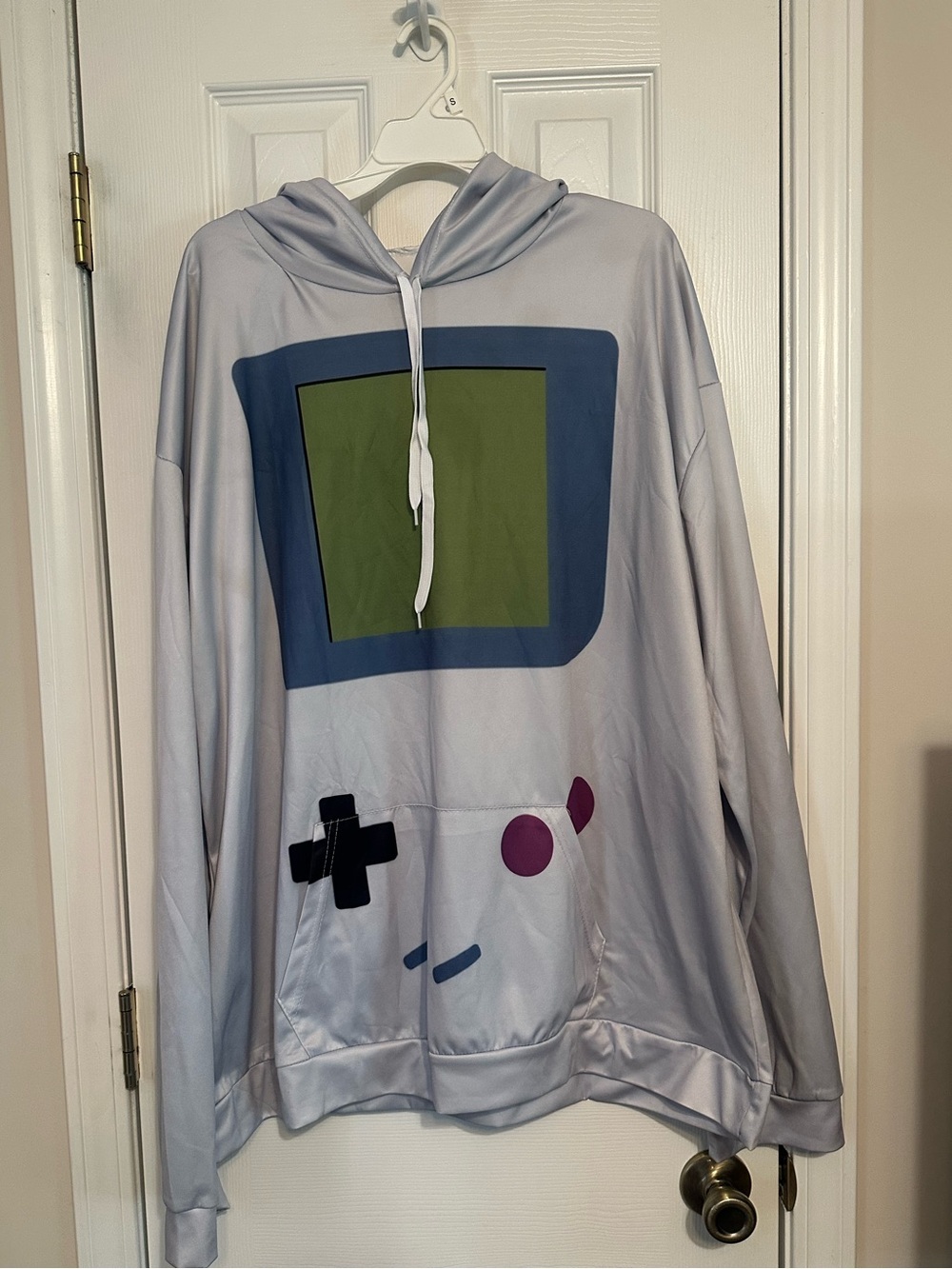 Light Gray Gaming Console Hoodie. Size 5XL